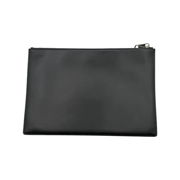 Givenchy Black Leather 'I Feel Love' Medium Clutch